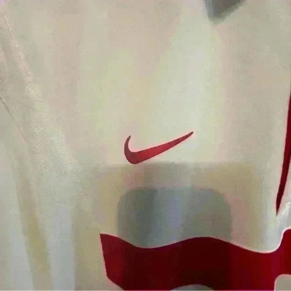 Nike Mens Dri-Fit Ohio State shirt. Size Medium. White with Red Collar - Picture 10 of 13